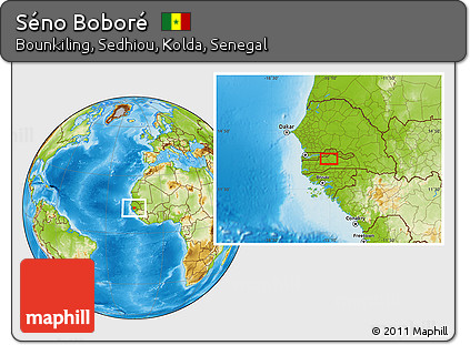 Physical Location Map of Séno Boboré