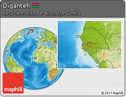 Physical Location Map of Diganteh