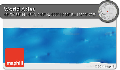 Physical Panoramic Map of the Area around 13° 13' 56" N, 166° 40' 30" E