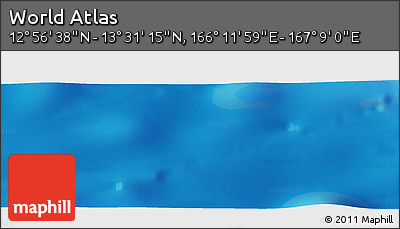 Physical Panoramic Map of the Area around 13° 13' 56" N, 166° 40' 30" E