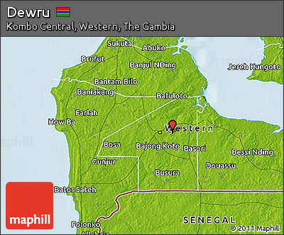 Physical 3D Map of Dewru