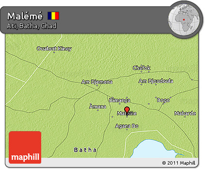Physical 3D Map of Malémé