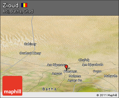 Satellite Panoramic Map of Zioud