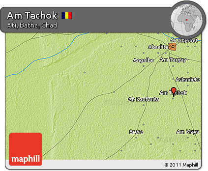 Physical 3D Map of Am Tachok