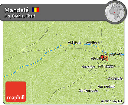 Physical 3D Map of Mandelé