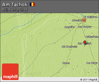 Physical 3D Map of Am Tachok