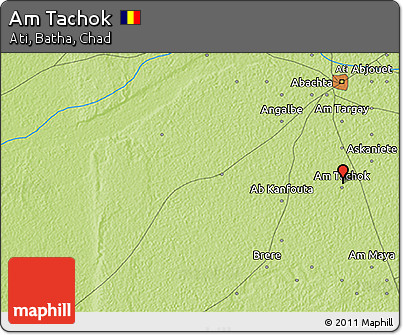 Physical 3D Map of Am Tachok