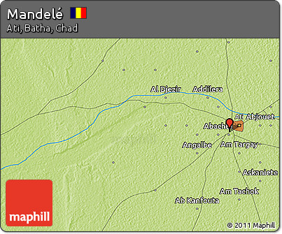 Physical 3D Map of Mandelé