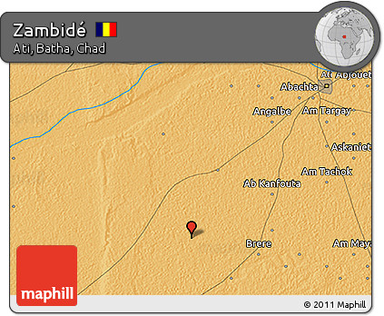 Political 3D Map of Zambidé