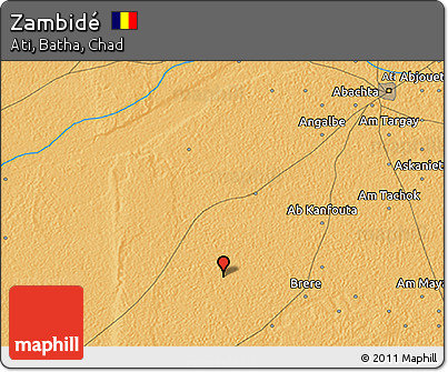 Political 3D Map of Zambidé