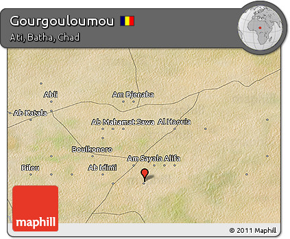 Satellite 3D Map of Gourgouloumou