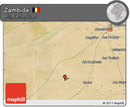Satellite 3D Map of Zambidé