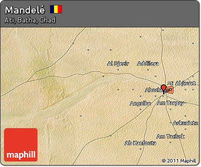 Satellite 3D Map of Mandelé