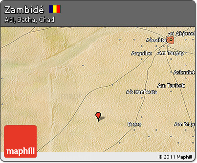 Satellite 3D Map of Zambidé