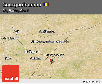 Satellite 3D Map of Gourgouloumou