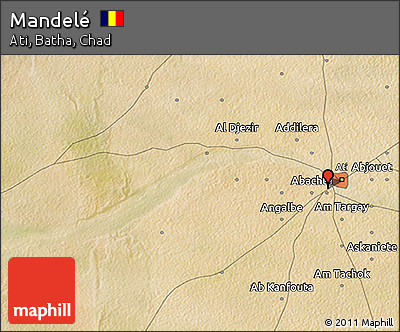 Satellite 3D Map of Mandelé