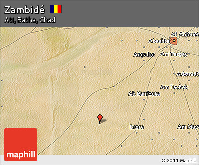 Satellite 3D Map of Zambidé
