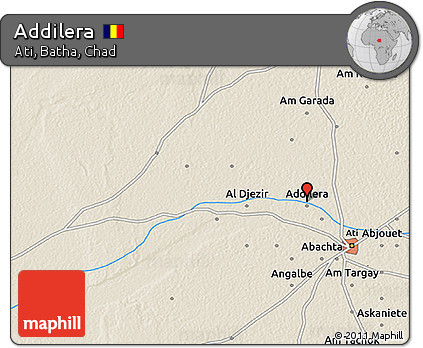 Shaded Relief 3D Map of Addilera