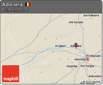 Shaded Relief 3D Map of Addilera