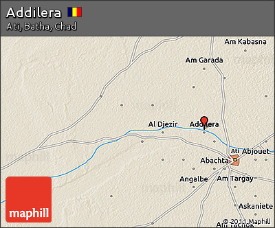 Shaded Relief 3D Map of Addilera
