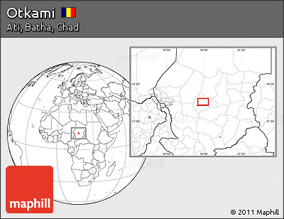 Blank Location Map of Otkami