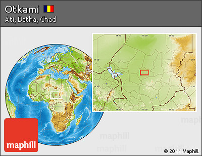 Physical Location Map of Otkami