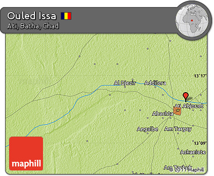 Physical Map of Ouled Issa
