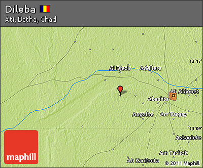 Physical Map of Dileba