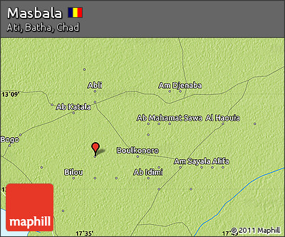 Physical Map of Masbala