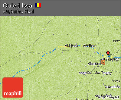 Physical Map of Ouled Issa