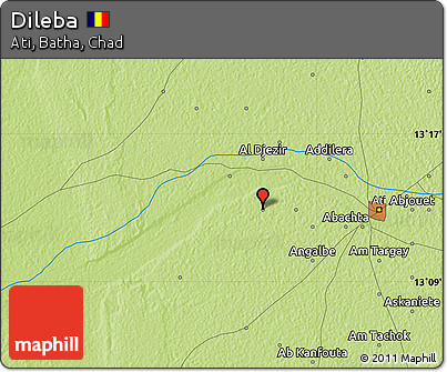 Physical Map of Dileba