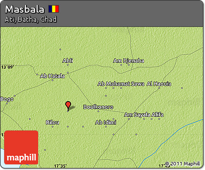 Physical Map of Masbala