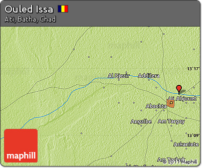 Physical Map of Ouled Issa