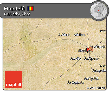 Satellite Map of Mandelé