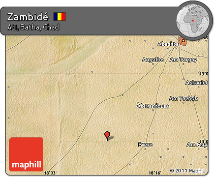 Satellite Map of Zambidé