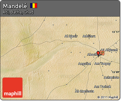 Satellite Map of Mandelé