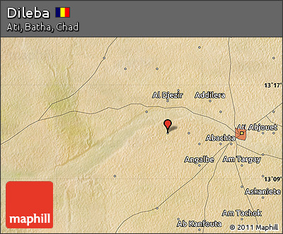 Satellite Map of Dileba