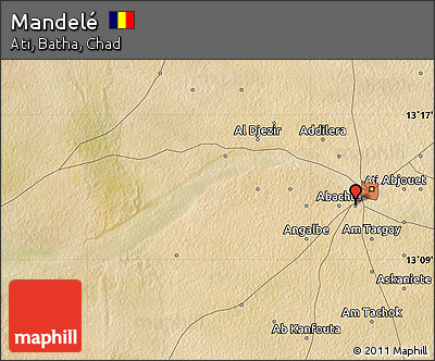 Satellite Map of Mandelé