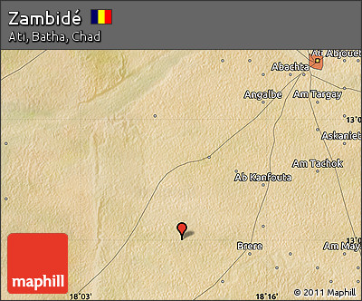 Satellite Map of Zambidé
