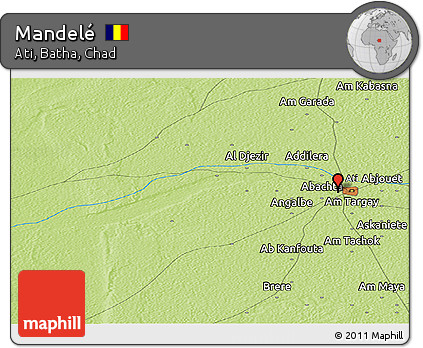Physical Panoramic Map of Mandelé