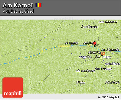 Physical Panoramic Map of Am Kornoï