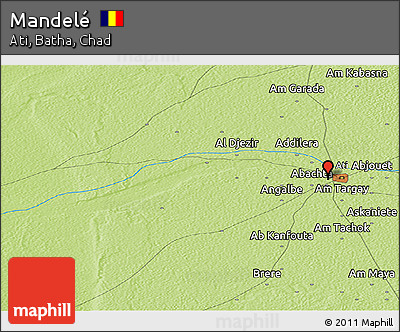 Physical Panoramic Map of Mandelé