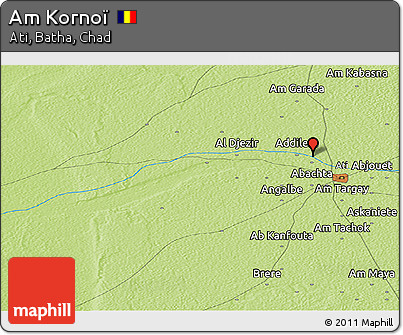 Physical Panoramic Map of Am Kornoï