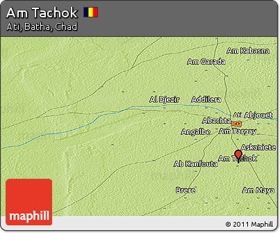 Physical Panoramic Map of Am Tachok