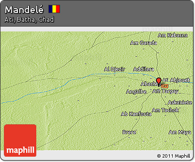 Physical Panoramic Map of Mandelé