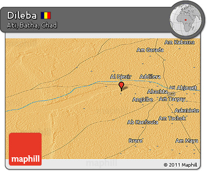 Political Panoramic Map of Dileba