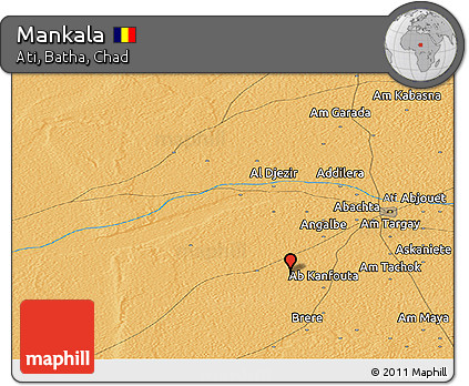 Political Panoramic Map of Mankala