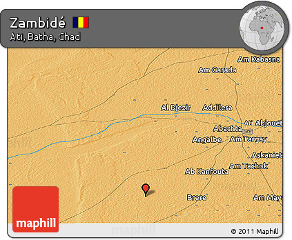 Political Panoramic Map of Zambidé