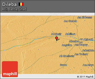 Political Panoramic Map of Dileba
