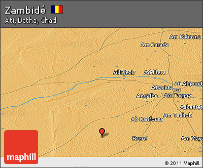 Political Panoramic Map of Zambidé